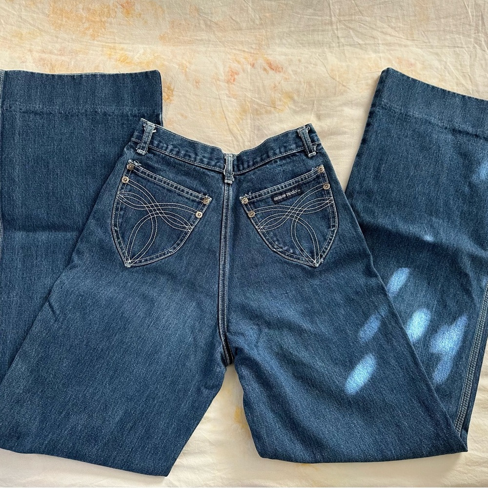 70s Vintage Oregon Trails Blue Denim Jeans